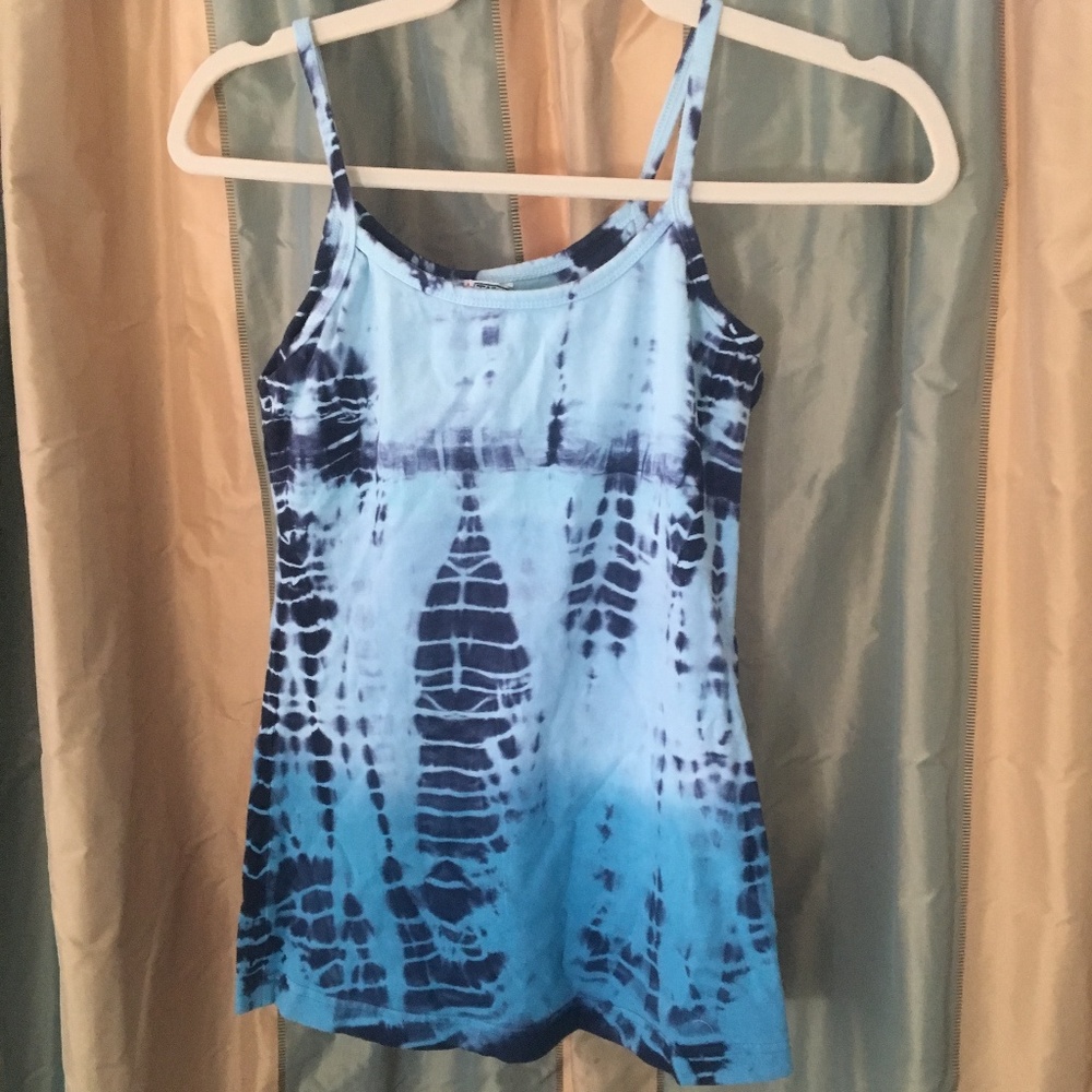 Hard Tail Blue tie dye Yoga tank